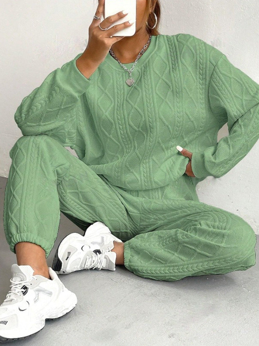 Nadia Knit Suit in Green