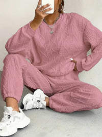 Nadia Knit Suit in Pink