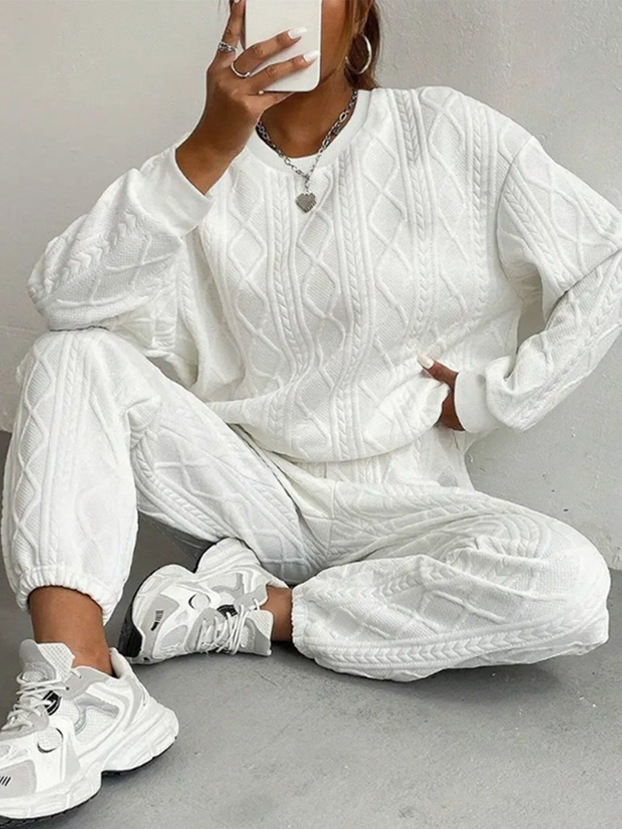 Nadia Knit Suit in White