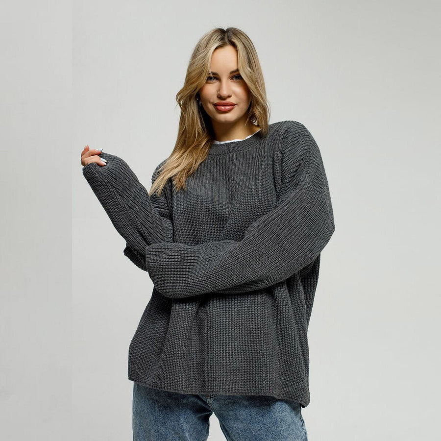 Nadia Knit Sweater with Crew Neck