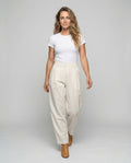 Nadia Linen Sweater with Pleated