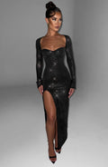 Scarlett Maxi Dress - Black Sparkle