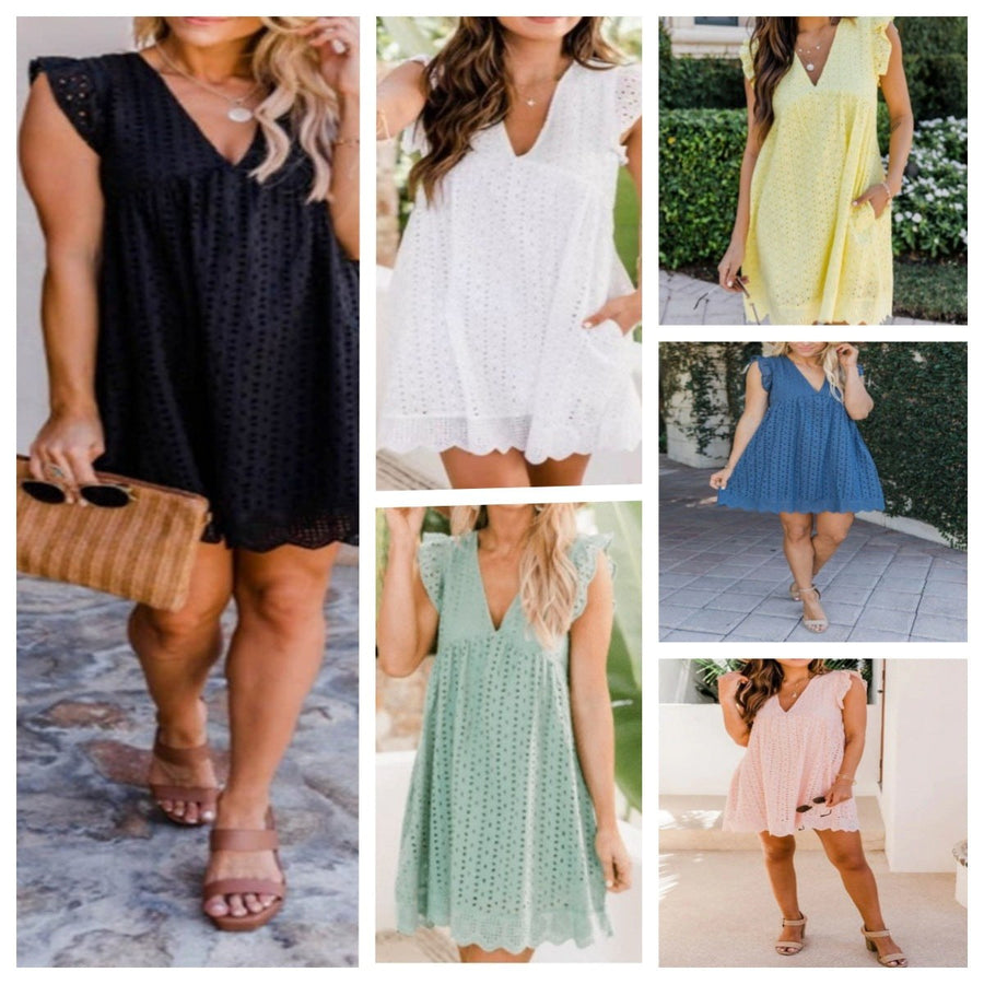 Nadine Airy Midi Dress with Ruffles
