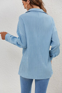 Nadine Elegant Blouse with Long Sleeve in Sky Blue