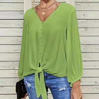 Nadine Elegant Blouse with V-Neck