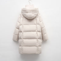 Nadine Jacket with Pockets and Hood in Beige
