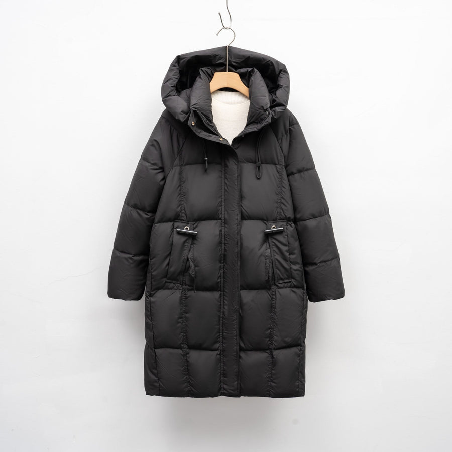 Nadine Jacket with Pockets and Hood in Black
