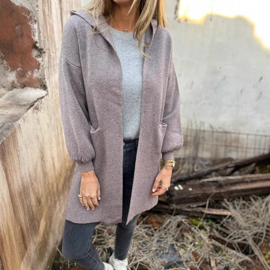 Nadine Knit Cardigan with Hood
