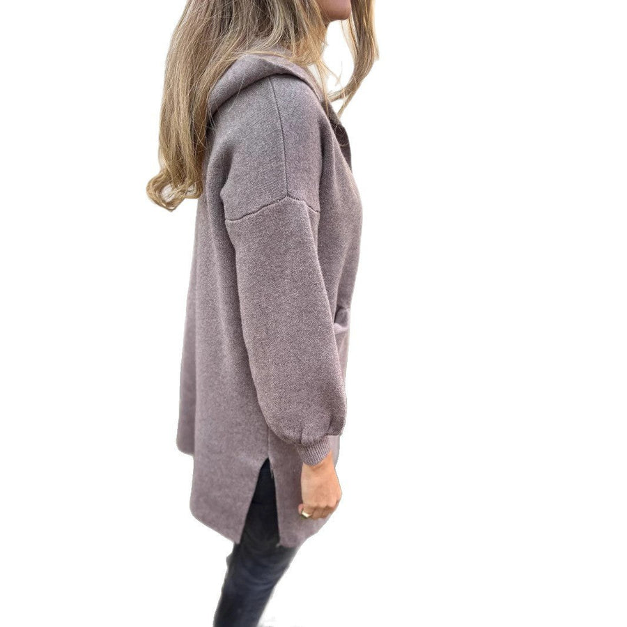 Nadine Knit Cardigan with Hood