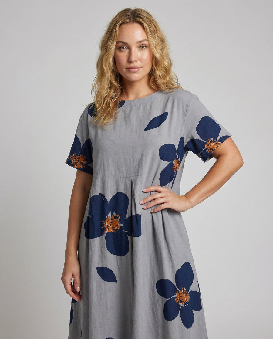 Nadine Relaxed Linen Blend Dress