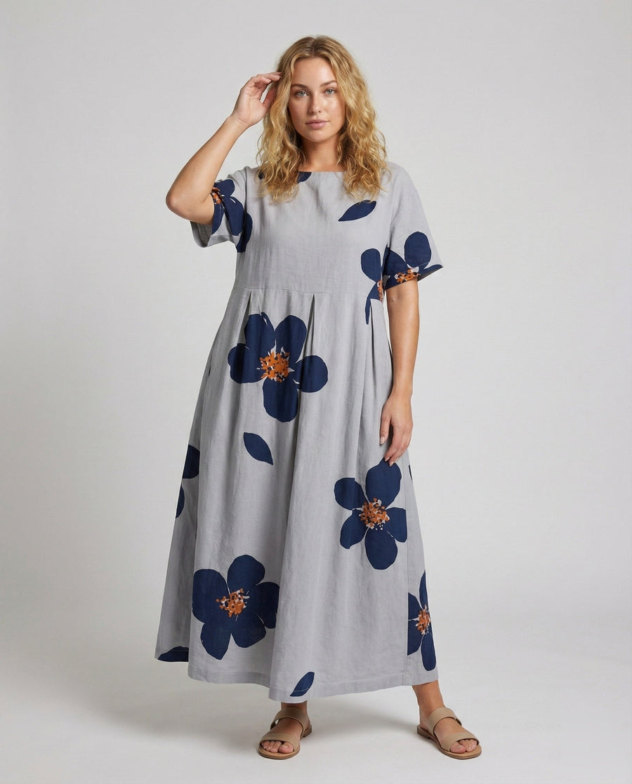 Nadine Relaxed Linen Blend Dress