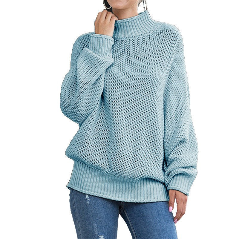 Nalani Casual Knit Sweater in Blue