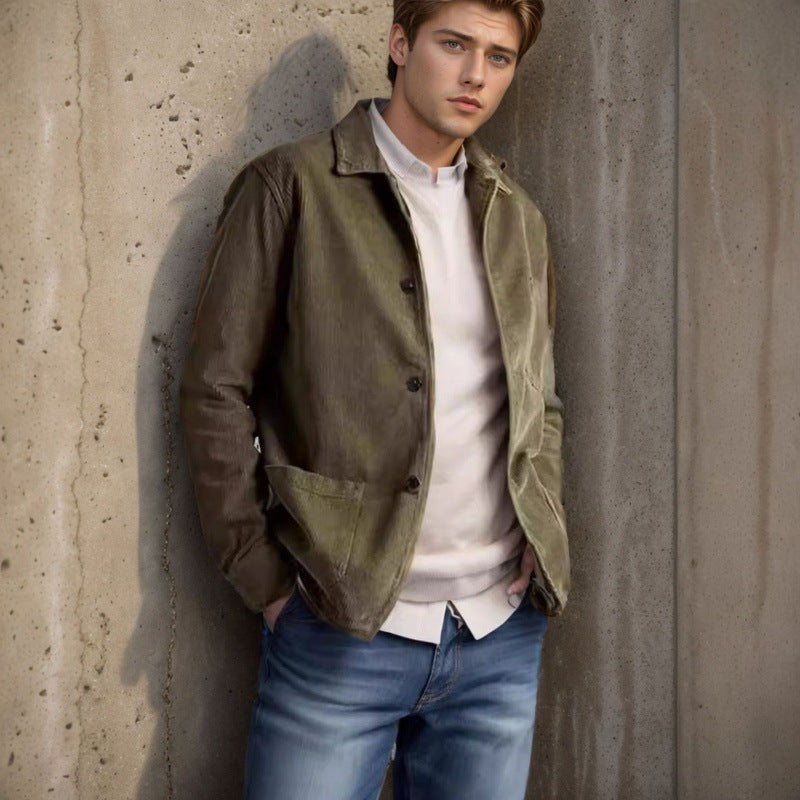 Naomi Casual Corduroy Jacket with Pockets