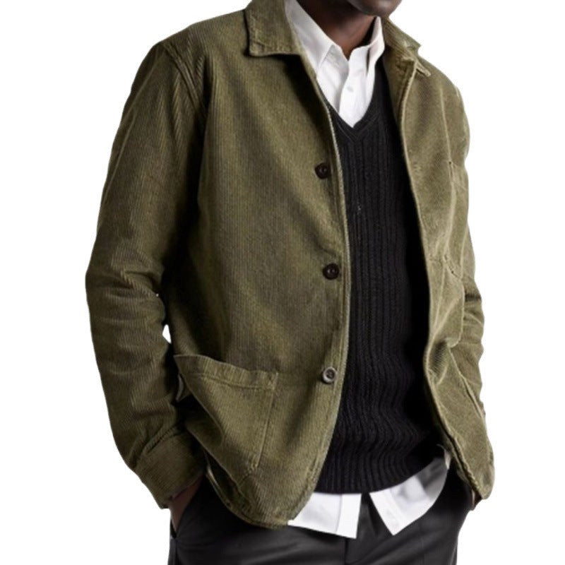 Naomi Casual Corduroy Jacket with Pockets