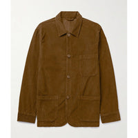 Naomi Casual Corduroy Jacket with Pockets in Khaki