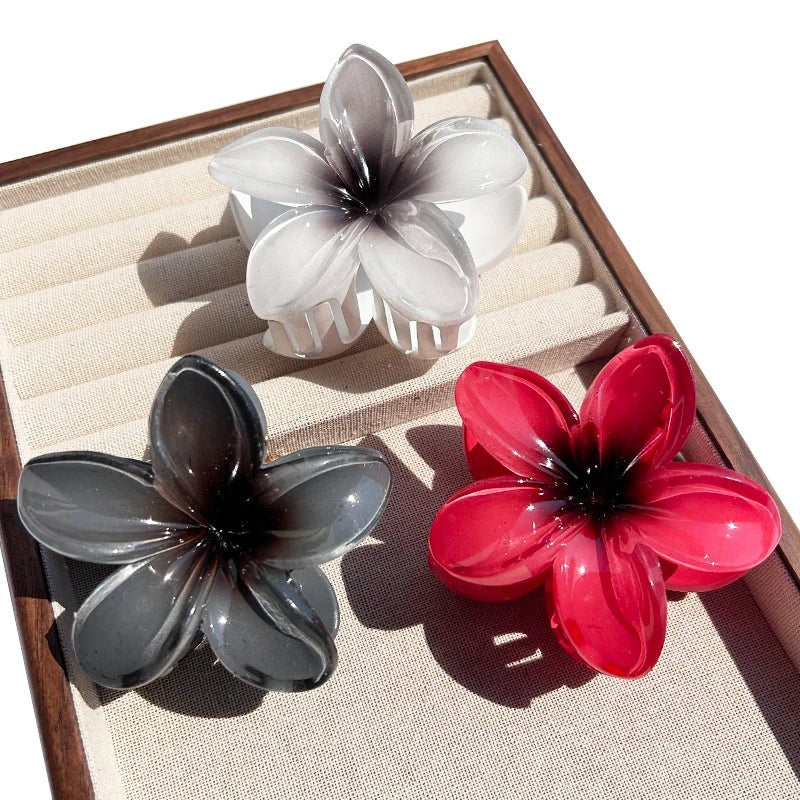 Nara™ 1/2/3 Pcs Hawaiian Gradient Flower Hair Claw Clip Women Fashion Large Hair Clip Girls Hairpin Barrettes Bohemia Hair Accessories in 15