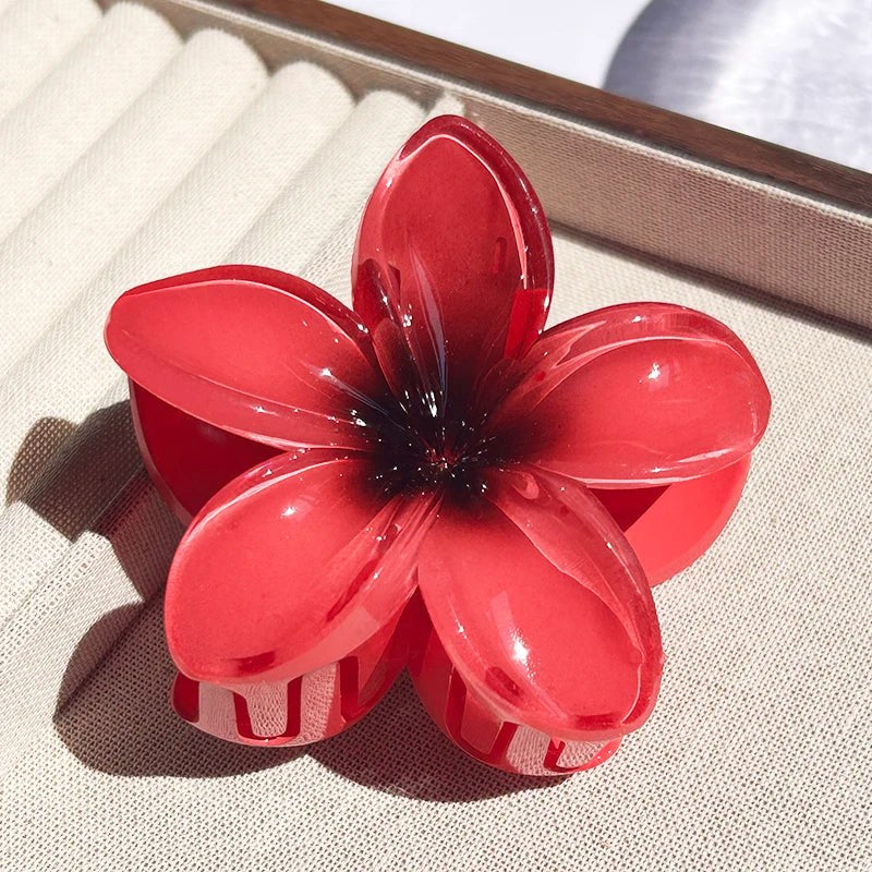 Nara™ 1/2/3 Pcs Hawaiian Gradient Flower Hair Claw Clip Women Fashion Large Hair Clip Girls Hairpin Barrettes Bohemia Hair Accessories in 19