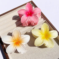Nara™ 1/2/3 Pcs Hawaiian Gradient Flower Hair Claw Clip Women Fashion Large Hair Clip Girls Hairpin Barrettes Bohemia Hair Accessories in 21