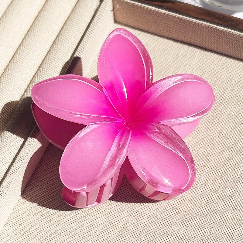 Nara™ 1/2/3 Pcs Hawaiian Gradient Flower Hair Claw Clip Women Fashion Large Hair Clip Girls Hairpin Barrettes Bohemia Hair Accessories in 24