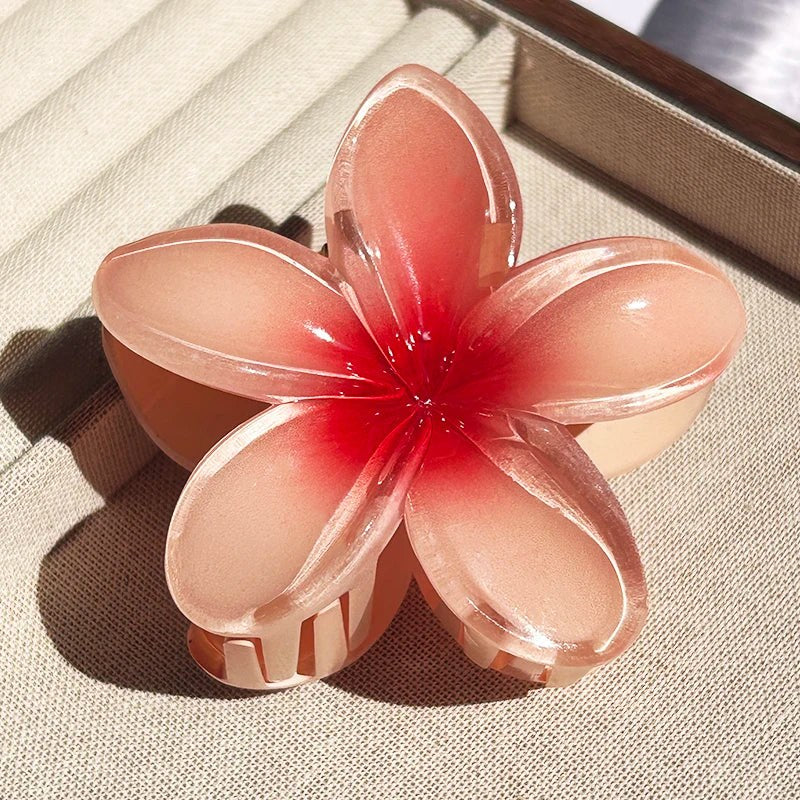 Nara™ 1/2/3 Pcs Hawaiian Gradient Flower Hair Claw Clip Women Fashion Large Hair Clip Girls Hairpin Barrettes Bohemia Hair Accessories in 29