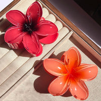 Nara™ 1/2/3 Pcs Hawaiian Gradient Flower Hair Claw Clip Women Fashion Large Hair Clip Girls Hairpin Barrettes Bohemia Hair Accessories in 3