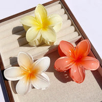 Nara™ 1/2/3 Pcs Hawaiian Gradient Flower Hair Claw Clip Women Fashion Large Hair Clip Girls Hairpin Barrettes Bohemia Hair Accessories in 6