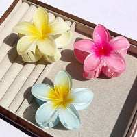 Nara™ 1/2/3 Pcs Hawaiian Gradient Flower Hair Claw Clip Women Fashion Large Hair Clip Girls Hairpin Barrettes Bohemia Hair Accessories in 7