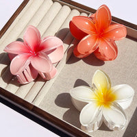 Nara™ 1/2/3 Pcs Hawaiian Gradient Flower Hair Claw Clip Women Fashion Large Hair Clip Girls Hairpin Barrettes Bohemia Hair Accessories in 8