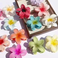 Nara™ 1/2/3 Pcs Hawaiian Gradient Flower Hair Claw Clip Women Fashion Large Hair Clip Girls Hairpin Barrettes Bohemia Hair Accessories