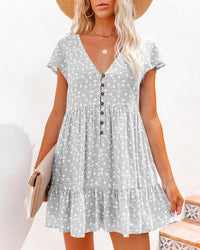 Natalia Summer Dress in Grey
