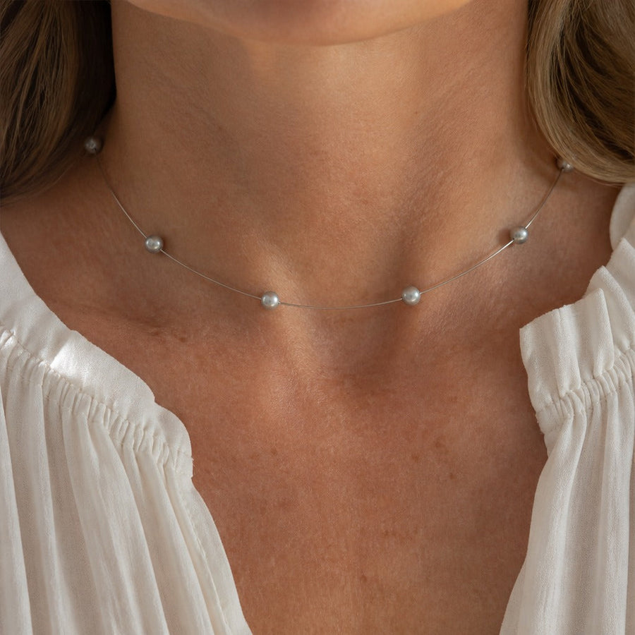 Couture Chain Beads Necklace