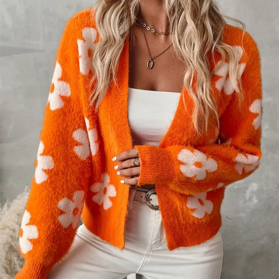 Nellie Cardigan with Floral Print
