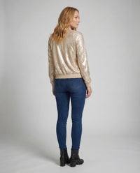 Nellie Satin Jacket with Zip Front