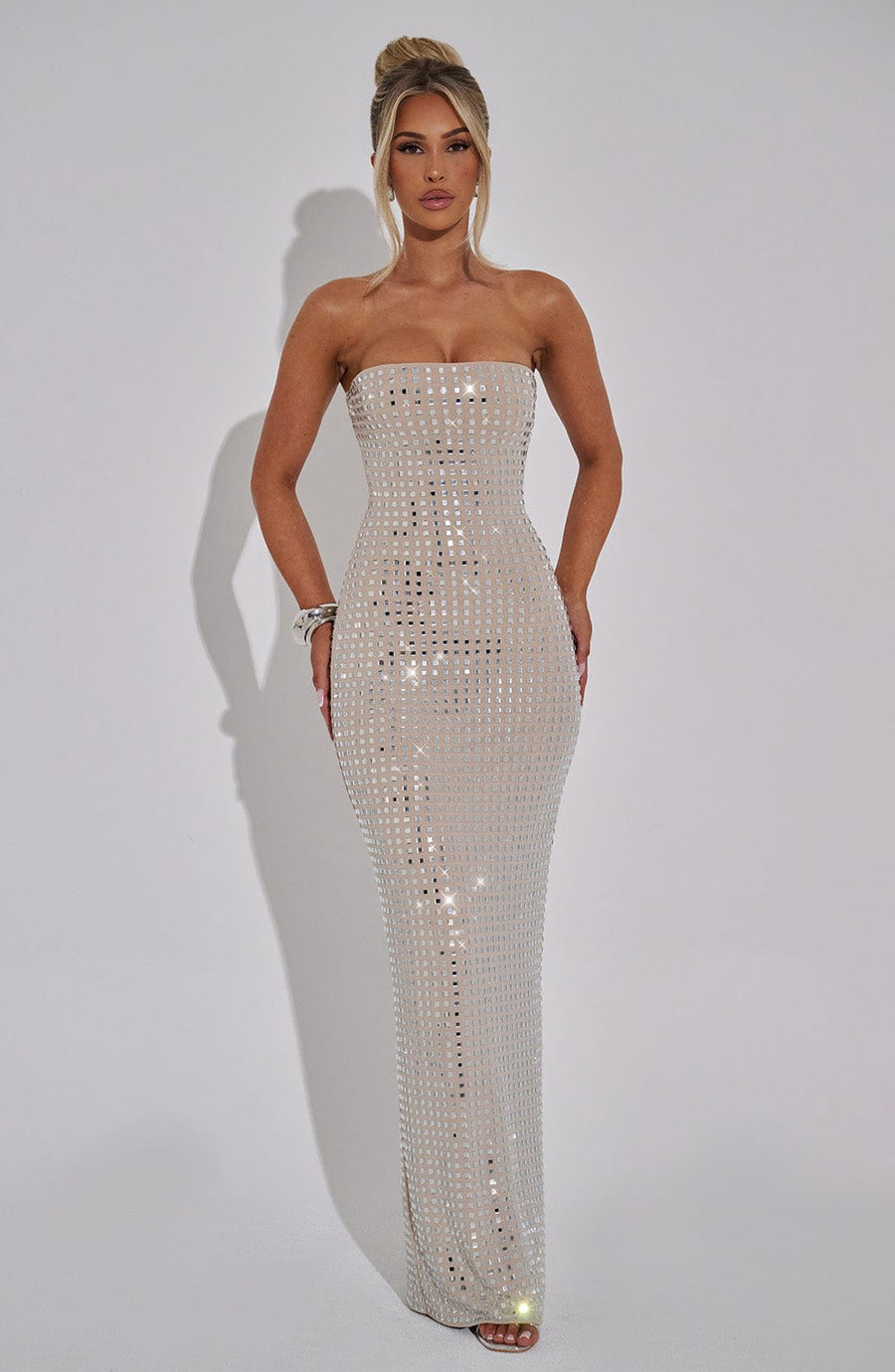 Mirabelle Maxi Dress – Nude