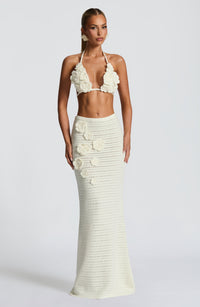 Sonia Maxi Skirt in Ivory