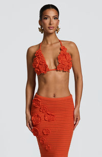 Sonia Maxi Skirt in Orange