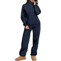 Nerissa Comfortable Trousers with Stand Collar