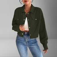 Nerissa Corduroy Jacket in Green