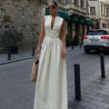 Nerissa Elegant Dress with V-Neck
