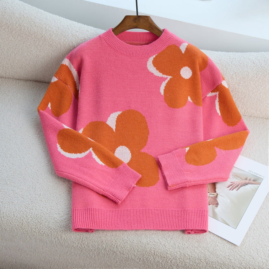 Nerissa Knit Sweater in Pink
