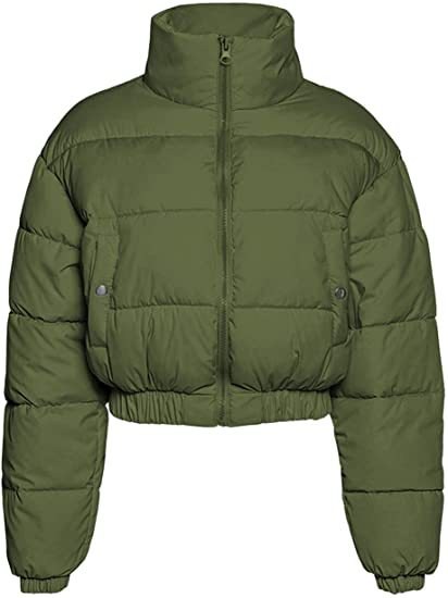 Nessa Jacket with Hood in Olive Green