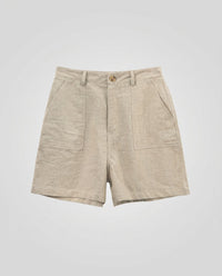 Nessa Linen Shorts with Pockets in Linen