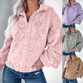 Nessa Sweater with Stand Collar and Zip Front