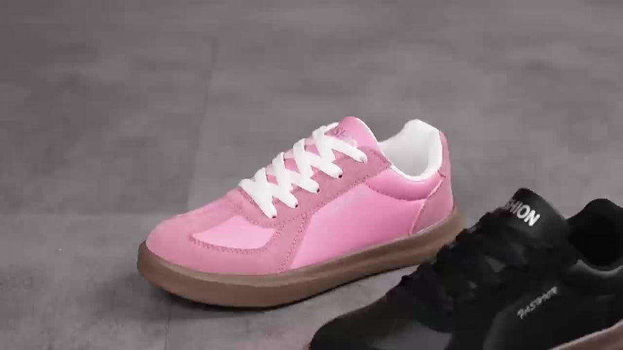 Nevara Women's Casual Sneakers Lace-Up Trainers in White
