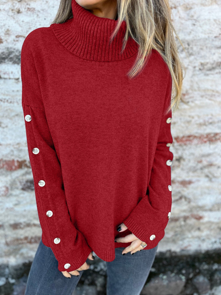 Neve Sweater in Wine Red