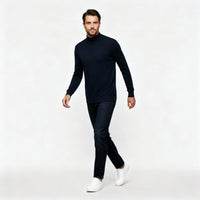 Nico Elegant Cotton Sweater in Blue