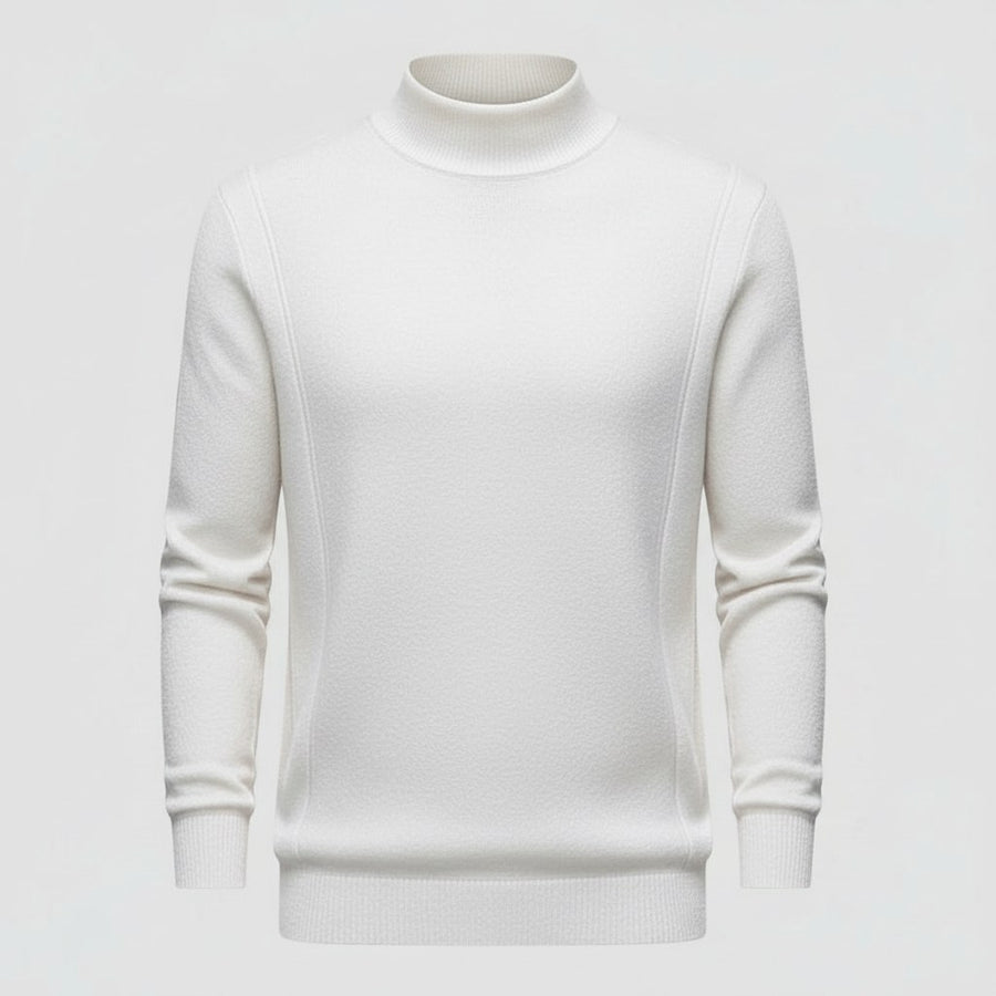 Nico Elegant Cotton Sweater in White