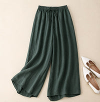 Nicole™ Elegant Loose Waistband Pants in Green