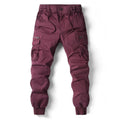 Niel | Men's Multi Pocket Ribbed Cuff Cargo Joggers