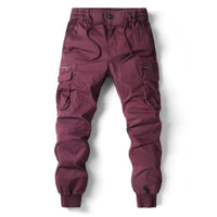 Niel | Men's Multi Pocket Ribbed Cuff Cargo Joggers